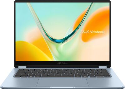 ������� Asus VivoBook S14 Flip TP5408QA-U2087W Snapdragon X X1-26-100 16Gb SSD512Gb Qualcomm Adreno 14" OLED Touch WUXGA (1920x1200) Windows 11 Home lt.blue WiFi BT Cam (90NB19P1-M004Z0)