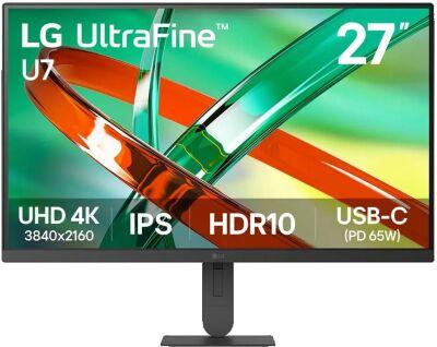 ������� LG 27" UltraFine 27U730B-B ������ IPS LED 16:9 HDMI ������� HAS 1000:1 300cd 178��/178�� 3840x2160 60Hz DP UHD 6.1��