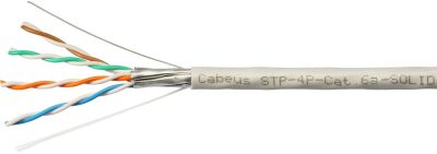 ������ Cabeus STP-4P-CAT.6A-SOLID-IN-PVC ���.6A U/FTP 4 ���� PVC ���������� 305� �����