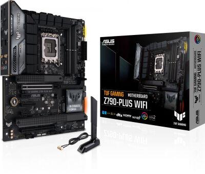 ����������� ����� Asus TUF GAMING Z790-PLUS WIFI Soc-1700 Intel Z790 4xDDR5 ATX AC`97 8ch(7.1) 2.5Gg RAID+HDMI+DP
