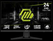  MSI 23,8" MAG 244F, 16:9, IPS, FHD, 0,5ms, 300cd, 200Hz, HDMI, DP