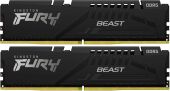 ������ DDR5 2x32GB 5200MHz Kingston KF552C40BB2K2-64 Fury Beast Black Expo RTL Gaming PC5-41600 CL40 DIMM UDIMM 288-pin 1.25� dual rank � ���������� Ret
