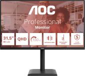 ������� AOC 31.5" Q32E4U ������ IPS LED 4ms 16:9 HDMI M/M ������� HAS Piv 350cd 178��/178�� 2560x1440 100Hz DP 2K USB 9.01��