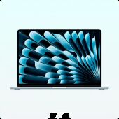 ������� Apple Macbook Air 15 - M4 / 10C-10C / 24GB / 512GB / Sky Blue MC7D4