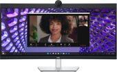 Монитор Dell 34" P3424WEB 3800R, 21:9, IPS, UHD, 5ms, 300cd, 60Hz, HDMI, DP, USB, USB-C, LAN, CAM, SPK, HAS