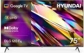 ��������� LED Hyundai 75" H-LED75BU7011 Google TV Frameless Metal ������ 4K Ultra HD 60Hz MEMC DVB-T DVB-T2 DVB-C DVB-S DVB-S2 USB WiFi Smart TV