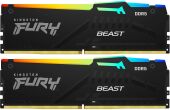 ������ DDR5 2x32GB 6000MHz Kingston KF560C36BBEAK2-64 Fury Beast Black RGB RTL Gaming PC5-48000 CL36 DIMM UDIMM 288-pin 1.35� kit single rank � ���������� Ret