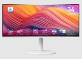 ������� MSI 34" Modern MD342CQPW 1500R, 21:9, VA, UWQHD 1/4ms, 300cd, 120Hz, HDMI, DP, USB, USB-C, SPK, HAS