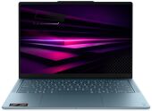 ������� Lenovo Yoga Slim7 14AGP11 Ryzen AI 5 430 16Gb SSD512Gb AMD Radeon 840M 14" OLED Touch WUXGA (1920x1200) Windows 11 Home turquoise WiFi BT Cam (83QS004DRK)