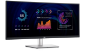������� Dell 34,14" P3424WE 3800R, 21:9, IPS, UHD, 5ms, 300cd, 60Hz, HDMI, DP, USB, USB-C, HAS