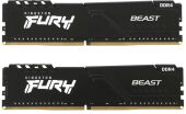 ������ DDR4 2x32GB 3200MHz Kingston KF432C16BBK2/64 Fury Beast Black RTL Gaming PC4-25600 CL16 DIMM UDIMM 288-pin 1.35� dual rank � ���������� Ret
