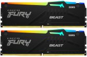 ������ DDR5 2x16GB 6400MHz Kingston KF564C32BBEAK2-32 Fury Beast RGB RTL Gaming PC5-51200 CL32 DIMM UDIMM 288-pin 1.4� kit single rank � ���������� Ret