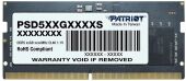 ������ DDR5 16GB 5200MHz Patriot PSD516G520081S Signature RTL PC5-41600 CL42 SO-DIMM 262-pin 1.1� single rank Ret
