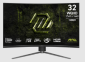 ������� MSI 31,5" MAG 325CQPF E18 1000R, 16:9, VA, QHD, 0,5ms, 300cd, 180Hz, HDMI, DP, HAS
