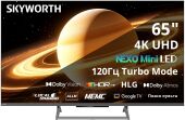 ��������� QLED Skyworth 65" 65X67H NEXO Mini-LED ������/����� 4K Ultra HD 120Hz MEMC DVB-T DVB-T2 DVB-C DVB-S DVB-S2 USB WiFi Smart TV