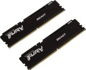 ������ DDR5 2x16GB 5600MHz Kingston KF556C40BBK2-32 Fury Beast RTL Gaming PC5-44800 CL40 DIMM UDIMM 288-pin 1.25� single rank � ���������� Ret
