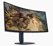  Dell 34" AW3425DWM 1500R Black, 21:9, VA, UWQHD, 1ms, 400cd, 180Hz, HDMI, DP, USB, HAS