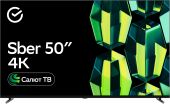 ��������� LED Sber 50" SDX-50U4124 ����� �� Frameless ������ 4K Ultra HD 60Hz DVB-T DVB-T2 DVB-C DVB-S DVB-S2 USB WiFi Smart TV