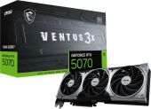 ���������� MSI PCI-E 5.0 RTX 5070 12G VENTUS 3X OC NVIDIA GeForce RTX 5070 12Gb 192bit GDDR7 2542/28000 HDMIx1 DPx3 HDCP Ret