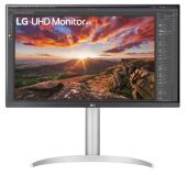  LG 27" 27UP850N-W White/Silver, 16:9, IPS, 3840x2160, 5ms, 400cd, 60Hz, 2xHDMI, DP, 2xUSB, U