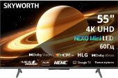 ��������� QLED Skyworth 55" 55X66H NEXO Mini-LED ������/����� 4K Ultra HD 60Hz MEMC DVB-T DVB-T2 DVB-C DVB-S DVB-S2 USB WiFi Smart TV