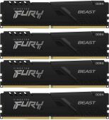 ������ DDR4 4x32GB 3200MHz Kingston KF432C16BBK4/128 Fury Beast Black RTL Gaming PC4-25600 CL16 DIMM UDIMM 288-pin 1.35� dual rank � ���������� Ret